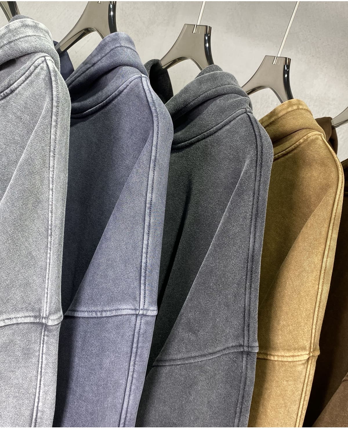Thick French Terry 420Gsm Vintage Wash Hoodie – detail 10