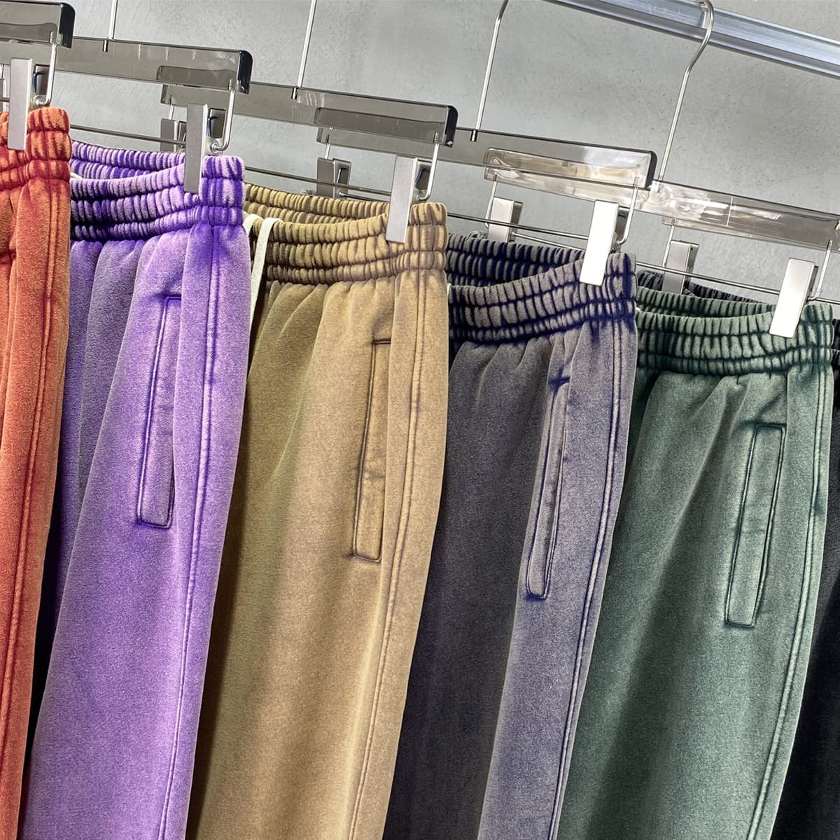 Thick 360Gsm Fleece Vintage Wash Sweatpants thumbnail 4