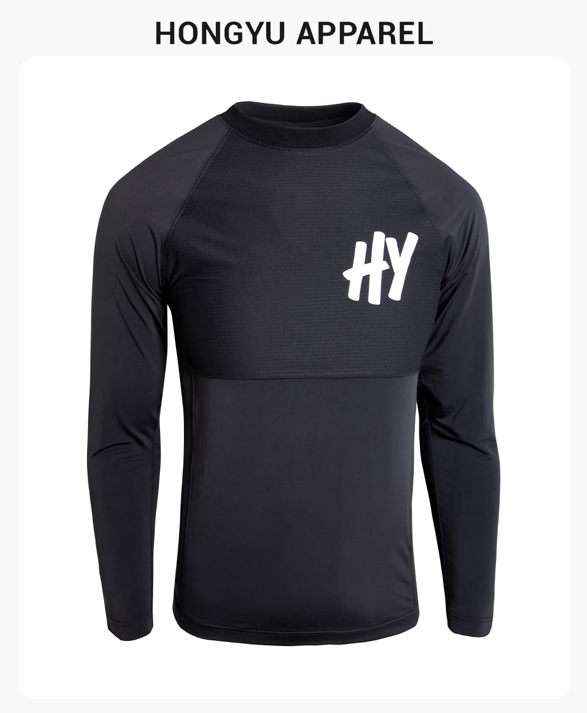 Quick Dry Sports Long Sleeve Tee Mens Gym Clothes – detail 1