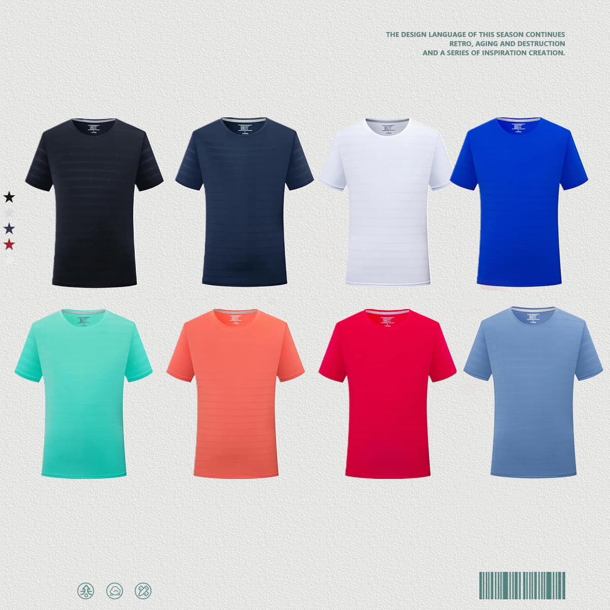 Basic Quick Dry Lightweight Sport Wear T-shirt thumbnail 3