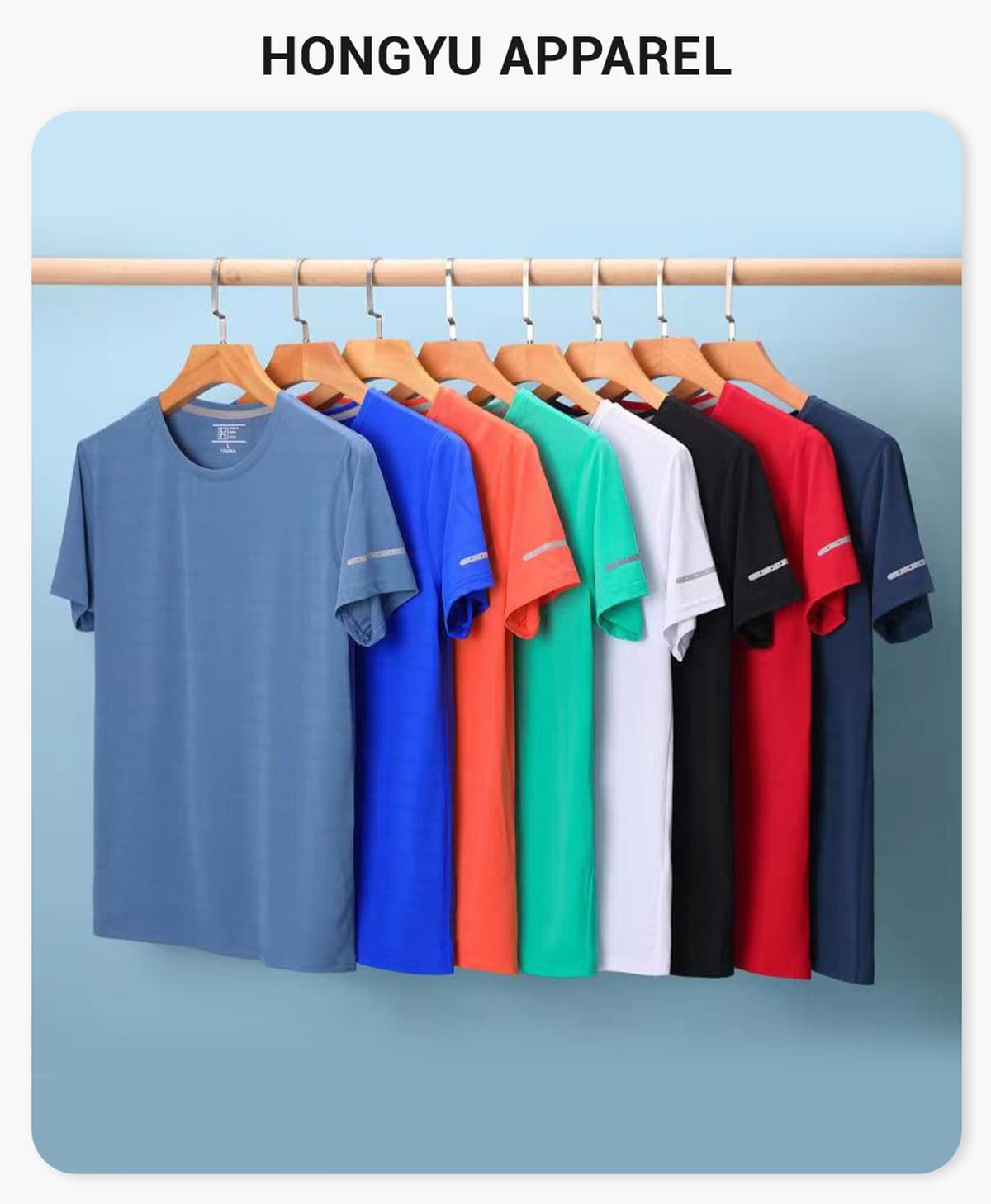 Basic Quick Dry Lightweight Sport Wear T-shirt – detail 1