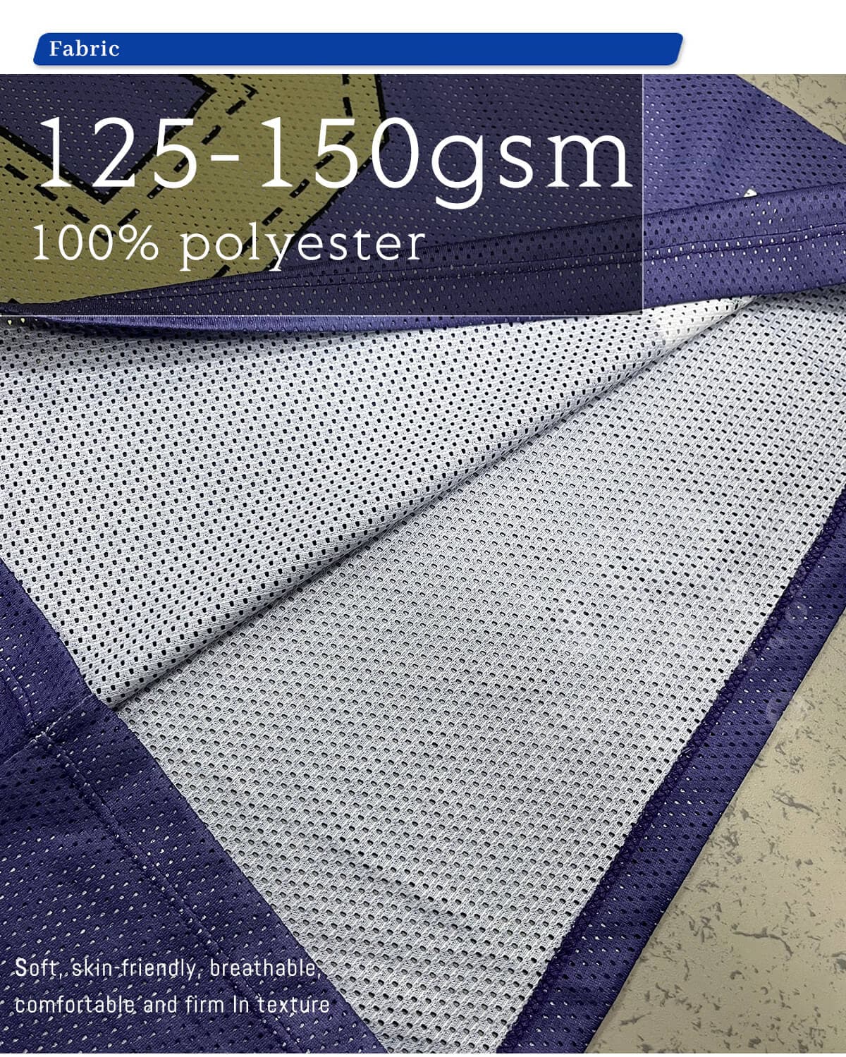 Streetwear Football Jersey Mesh Shorts Set – detail 4