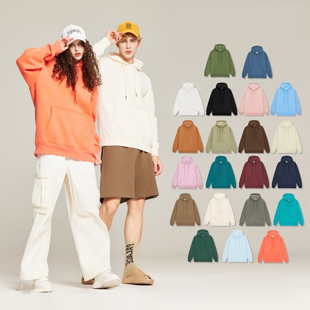 Fleece 350Gsm Unisex Oversized Hoodie
