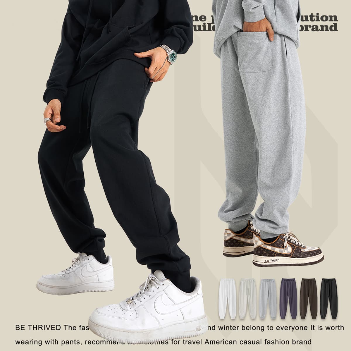 Heavy 440Gsm Terry Jogger Sweatpants thumbnail 3