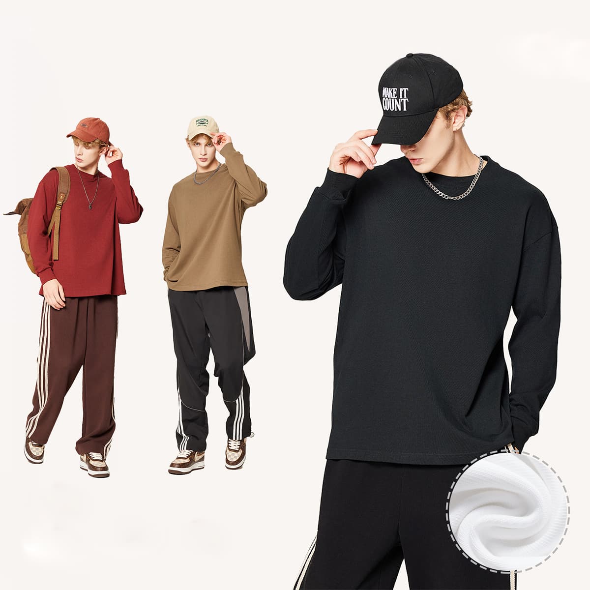 High quality Cotton terry 305Gsm solid Casual shirts thumbnail 2