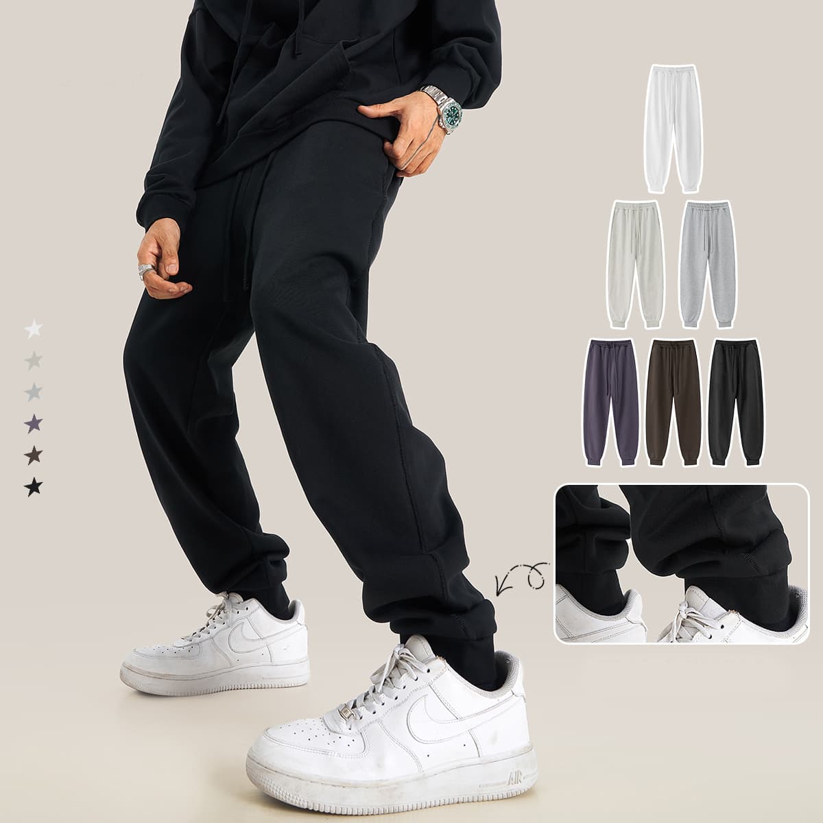 Heavy 440Gsm Terry Jogger Sweatpants thumbnail 4