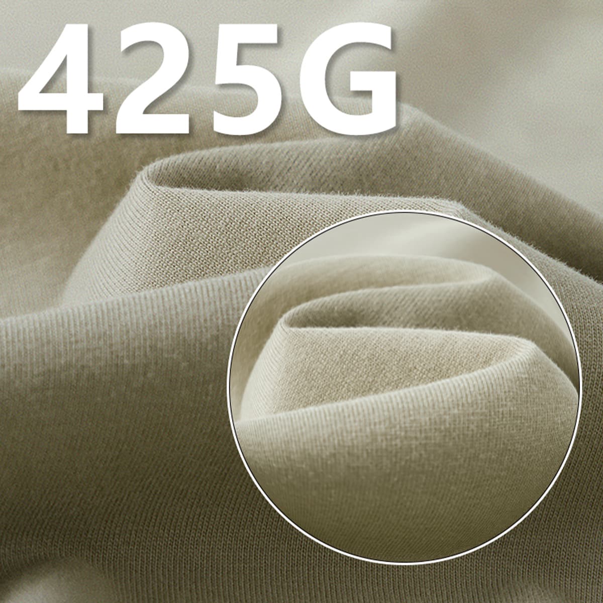 Heavy Weight Cotton 425Gsm Long Sleeve T-Shirt thumbnail 5