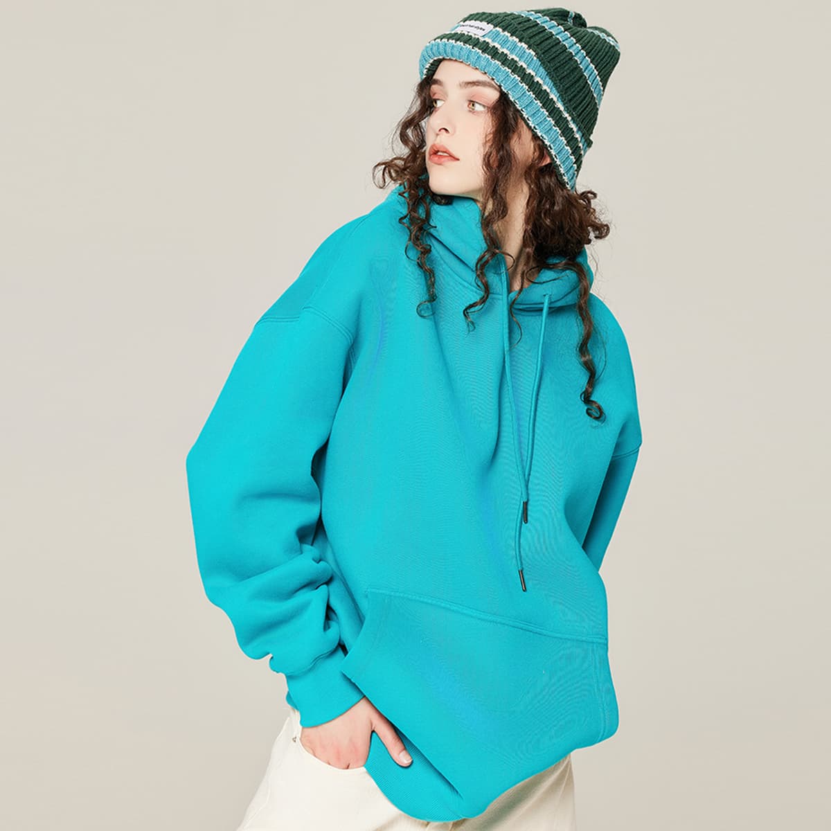 Fleece 350Gsm Unisex Oversized Hoodie thumbnail 5