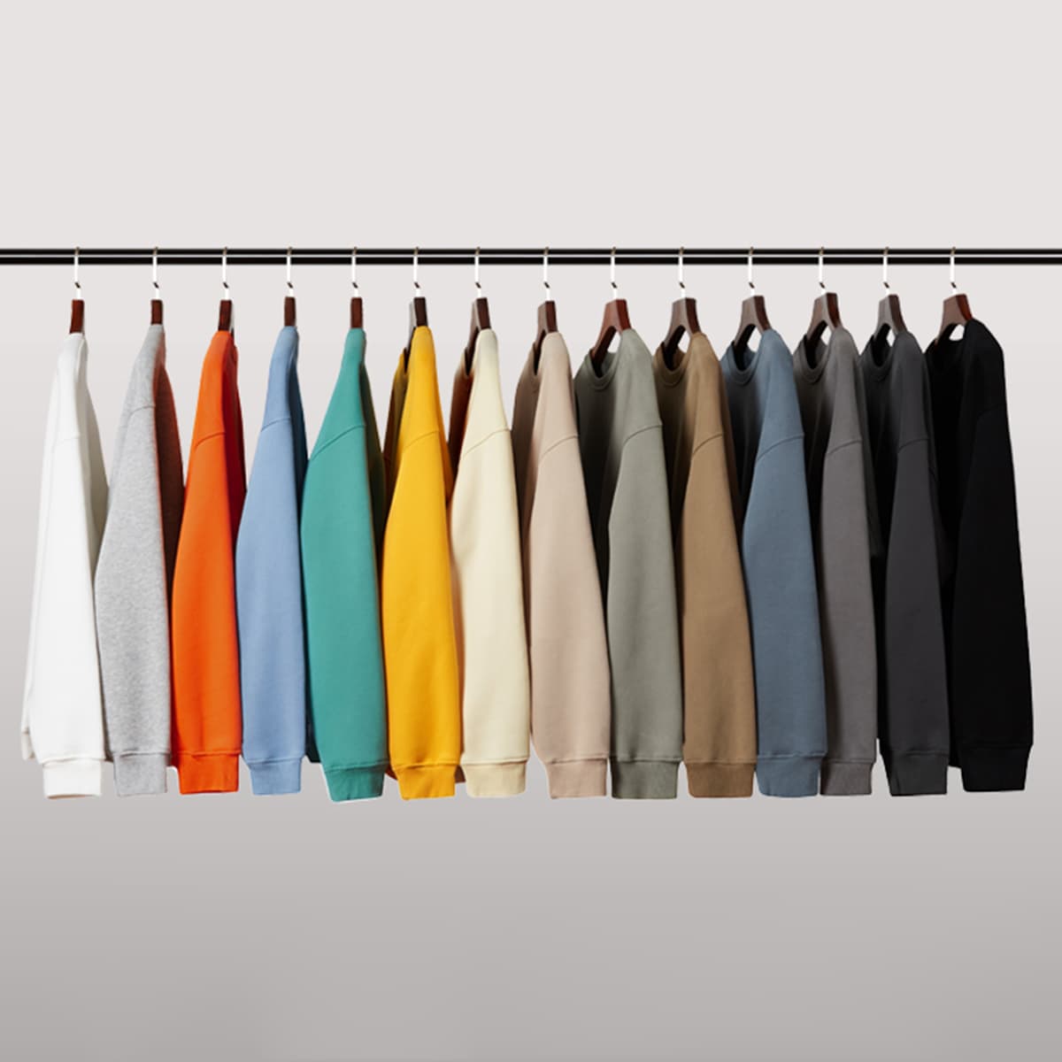 Thick Fleece 345Gsm Oversized Plain Sweatshirt thumbnail 5