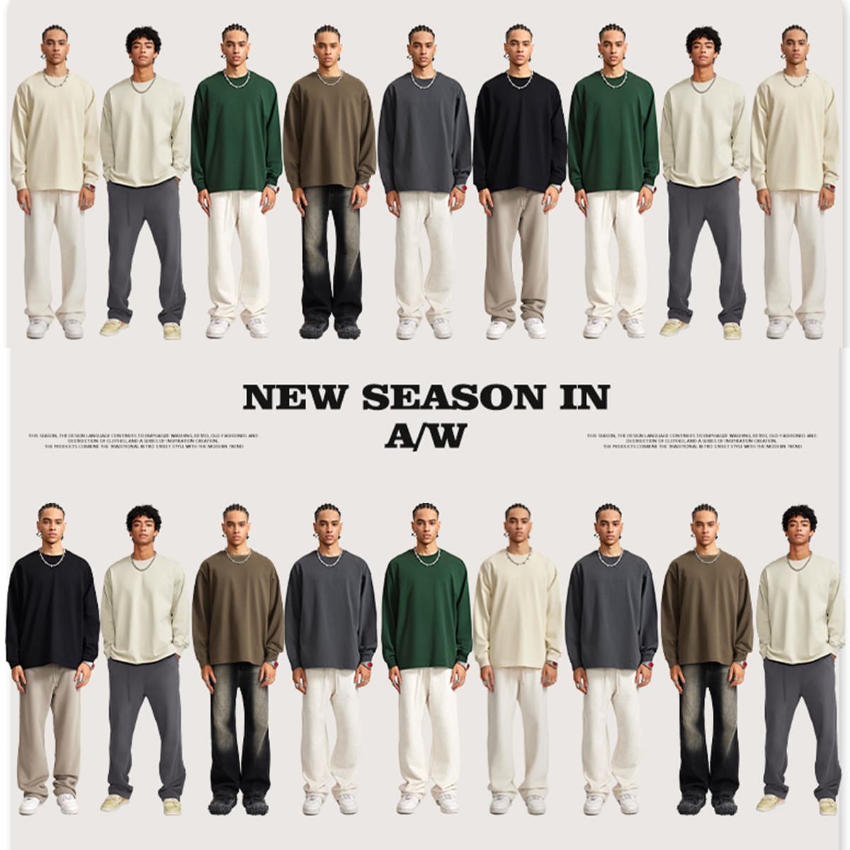 Heavy Weight Cotton 425Gsm Long Sleeve T-Shirt thumbnail 6
