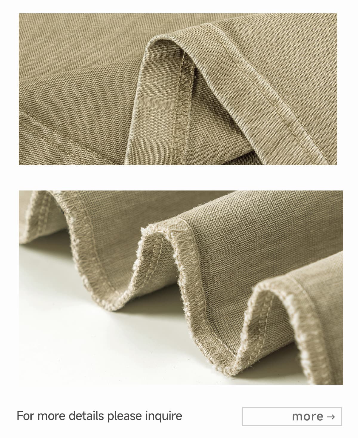 Cotton 310GSM Gradual Wash Vintage Vest – detail 7