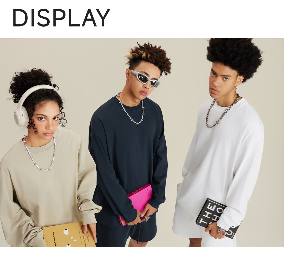 Cotton Long Sleeve 305Gsm solid Oversized T-shirt – detail 6