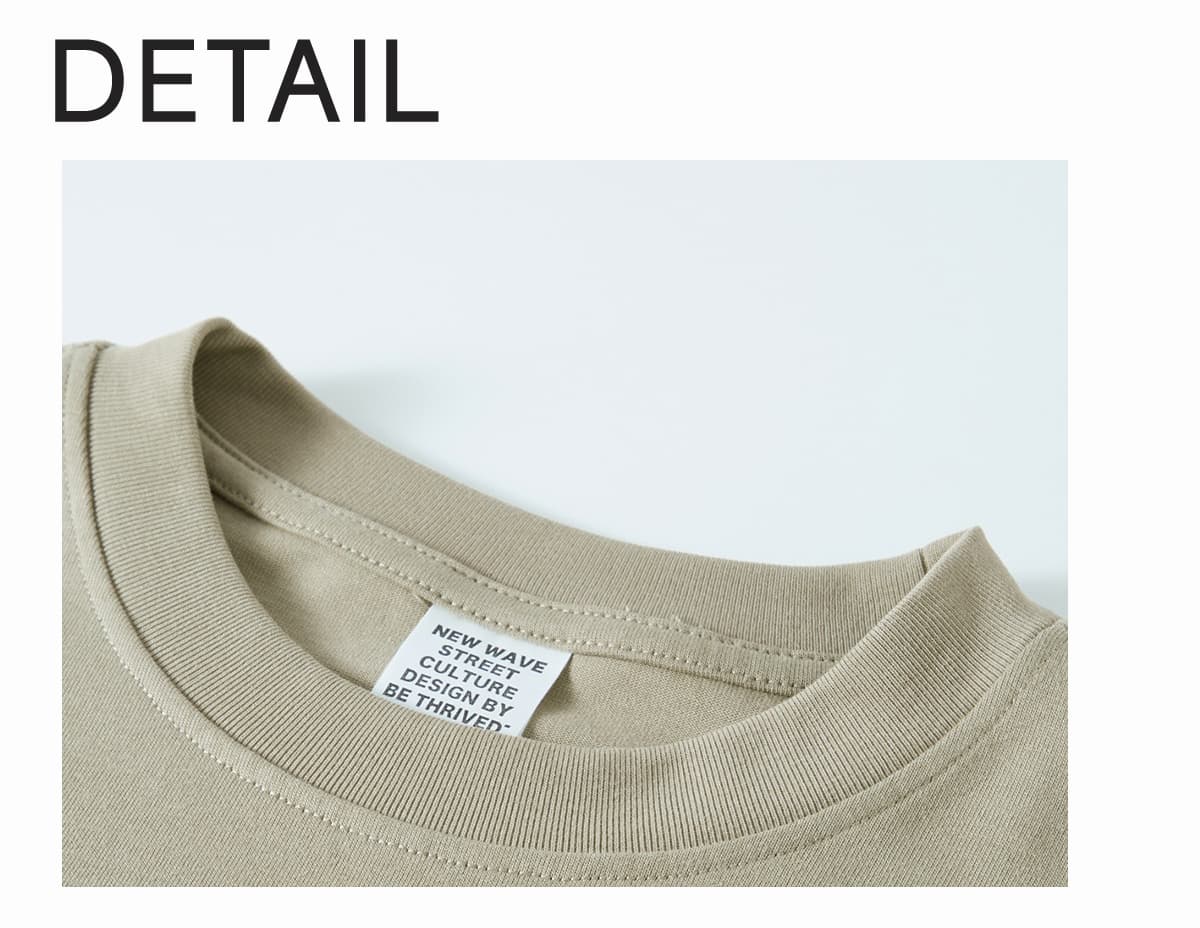Heavy Weight Cotton 425Gsm Long Sleeve T-Shirt – detail 5