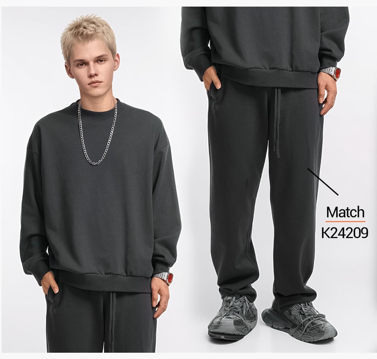 Terry 360Gsm Oversized Solid Sweatshirt – detail 9