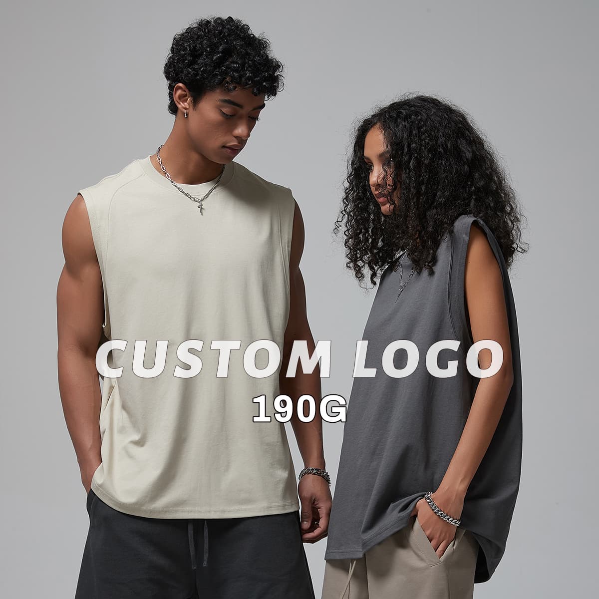 Quick Dry Cotton 190gsm Light Weight Sports Vest thumbnail 2