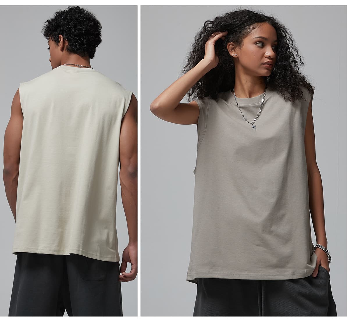 Quick Dry Cotton 190gsm Light Weight Sports Vest – detail 10