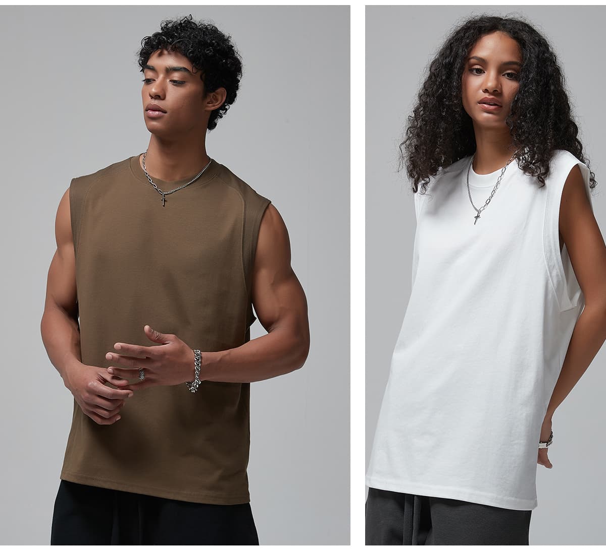Quick Dry Cotton 190gsm Light Weight Sports Vest – detail 12
