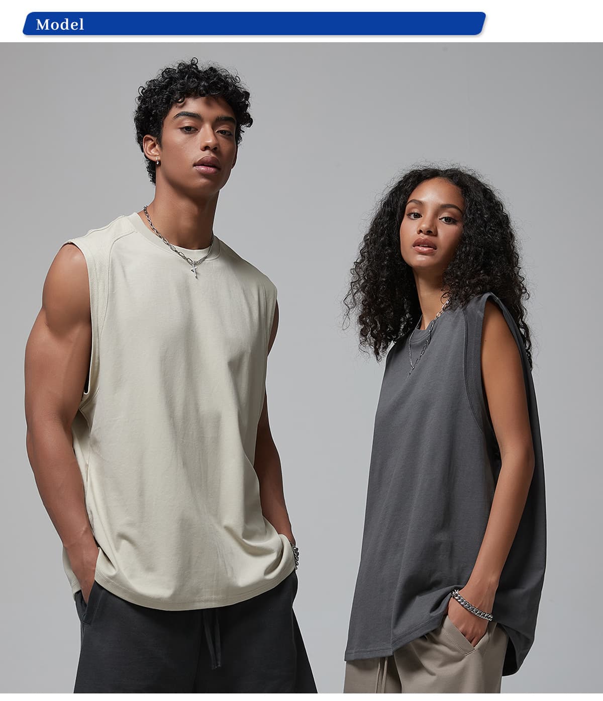 Quick Dry Cotton 190gsm Light Weight Sports Vest – detail 9