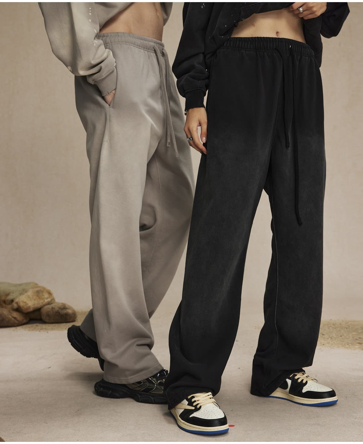 Terry 450Gsm Vintage Dyed Straight Leg Sweatpants – detail 11