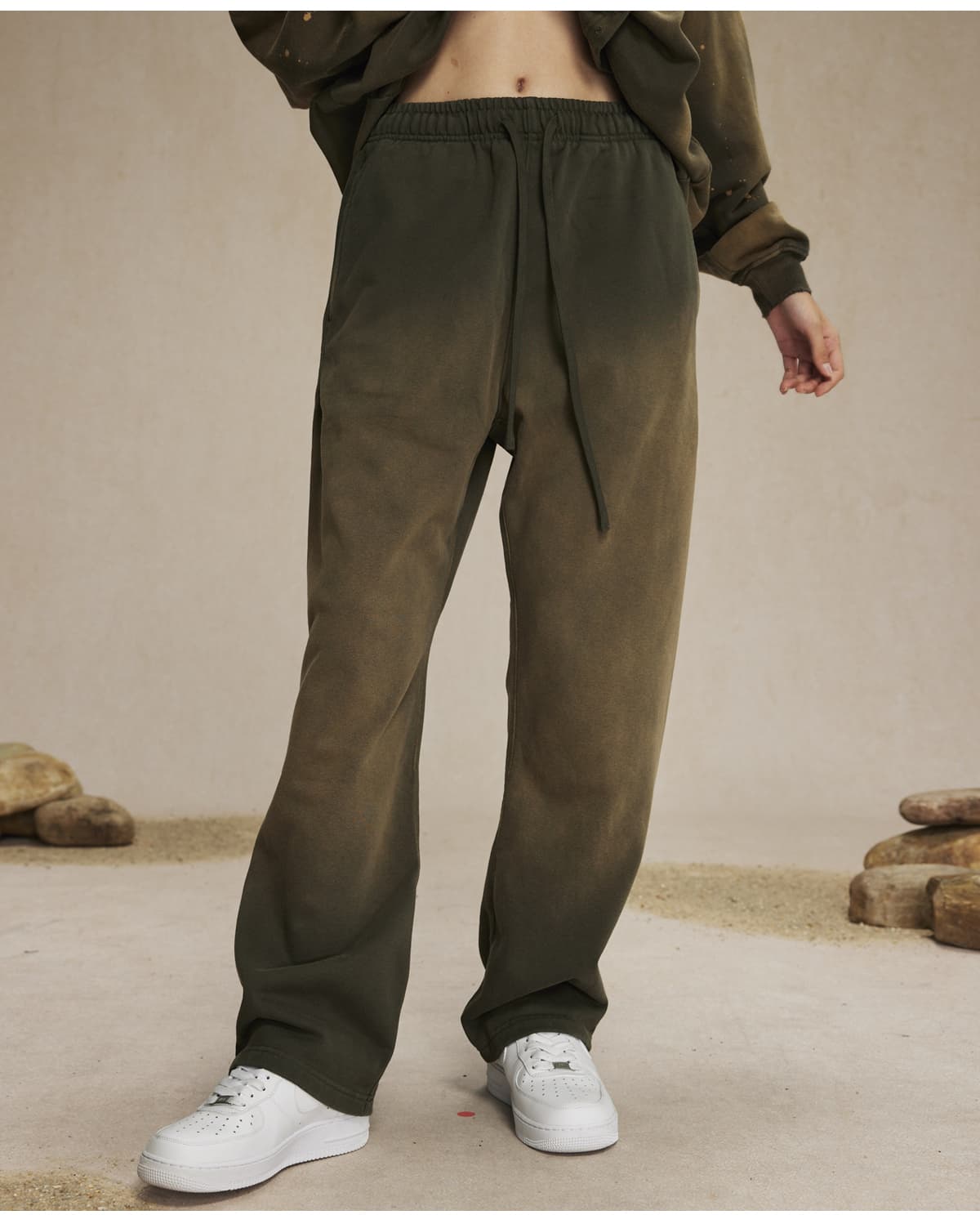 Terry 450Gsm Vintage Dyed Straight Leg Sweatpants – detail 13