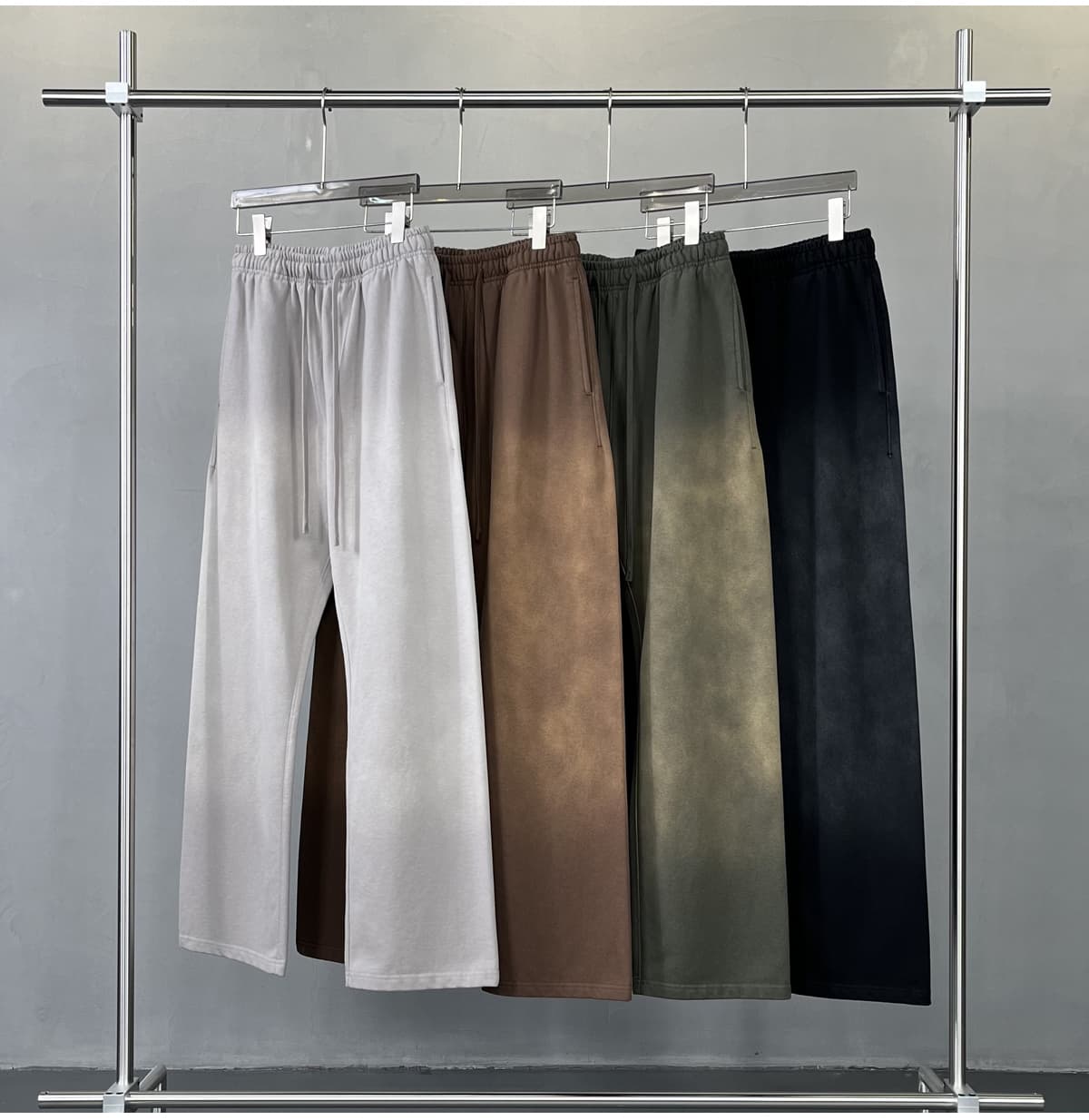 Terry 450Gsm Vintage Dyed Straight Leg Sweatpants – detail 8