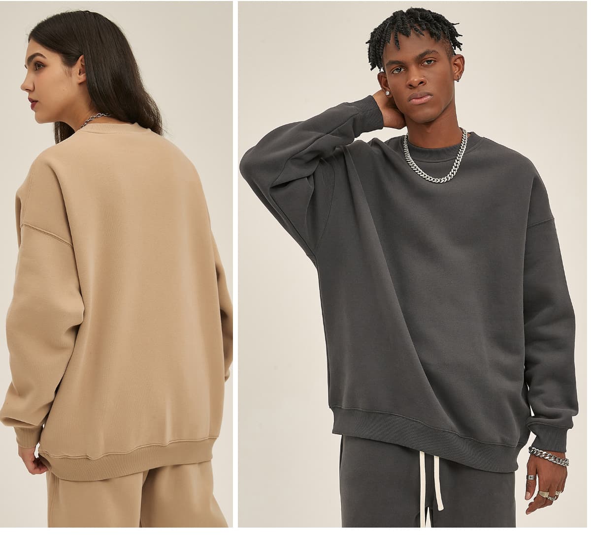 Oversized 350Gsm Cotton Fleece Sweatshirt – detail 11