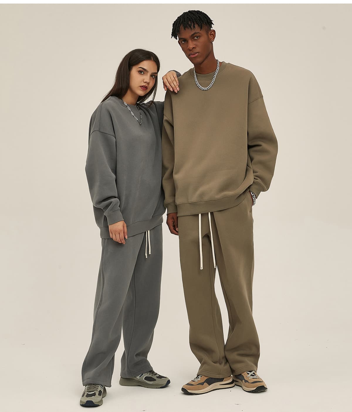 Oversized 350Gsm Cotton Fleece Sweatshirt – detail 15