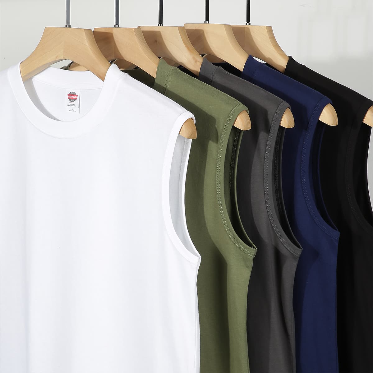 Cotton 220gsm Basic Vest For Men — view 1