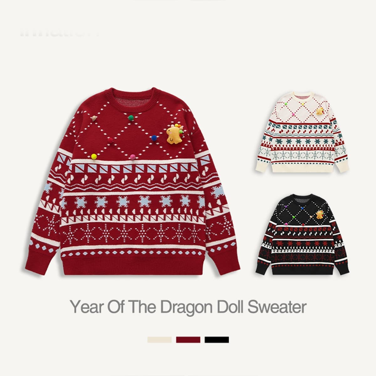 Christmas Collection Doll Pullover Sweater thumbnail 6