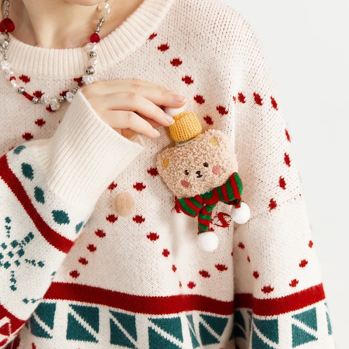 Christmas Collection Doll Pullover Sweater thumbnail 3
