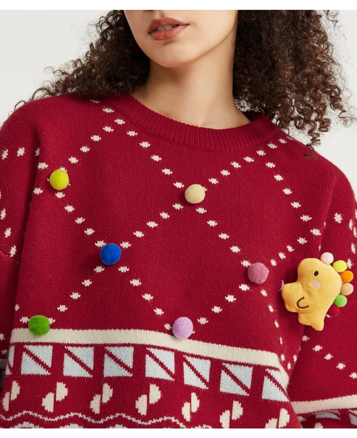 Christmas Collection Doll Pullover Sweater – detail 6