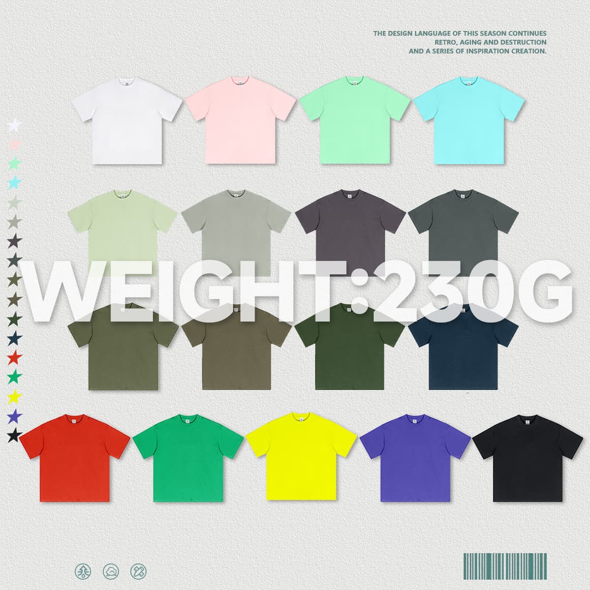 Quick Dry 230Gsm Sun Protection Cooling T-shirt thumbnail 3