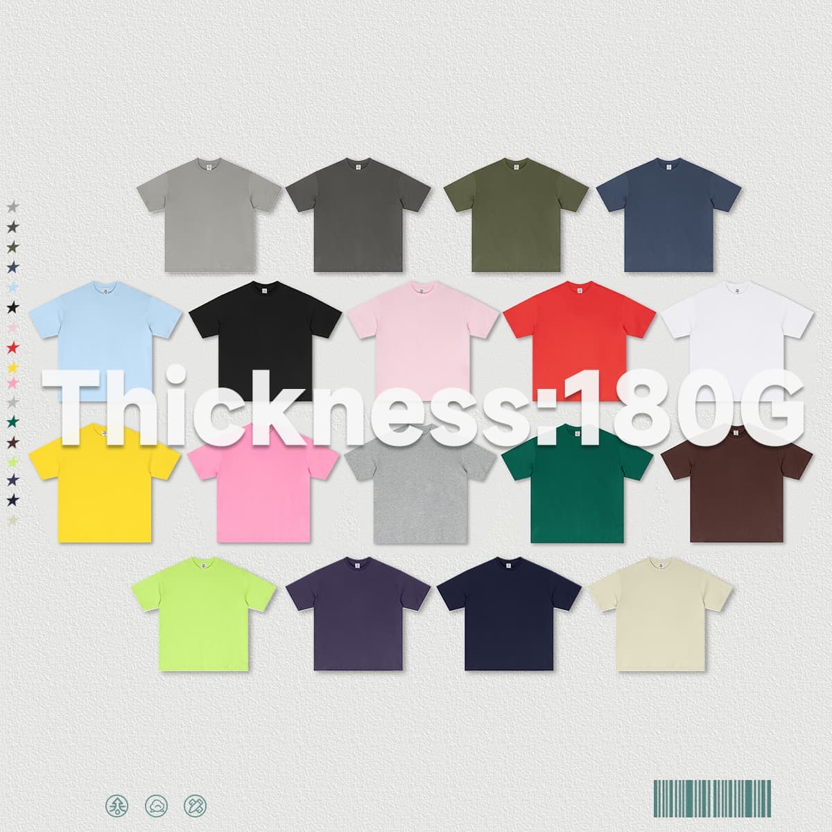 Quick Dry180Gsm Cotton 7A Anti-Microbial Cooling T-Shirt thumbnail 5