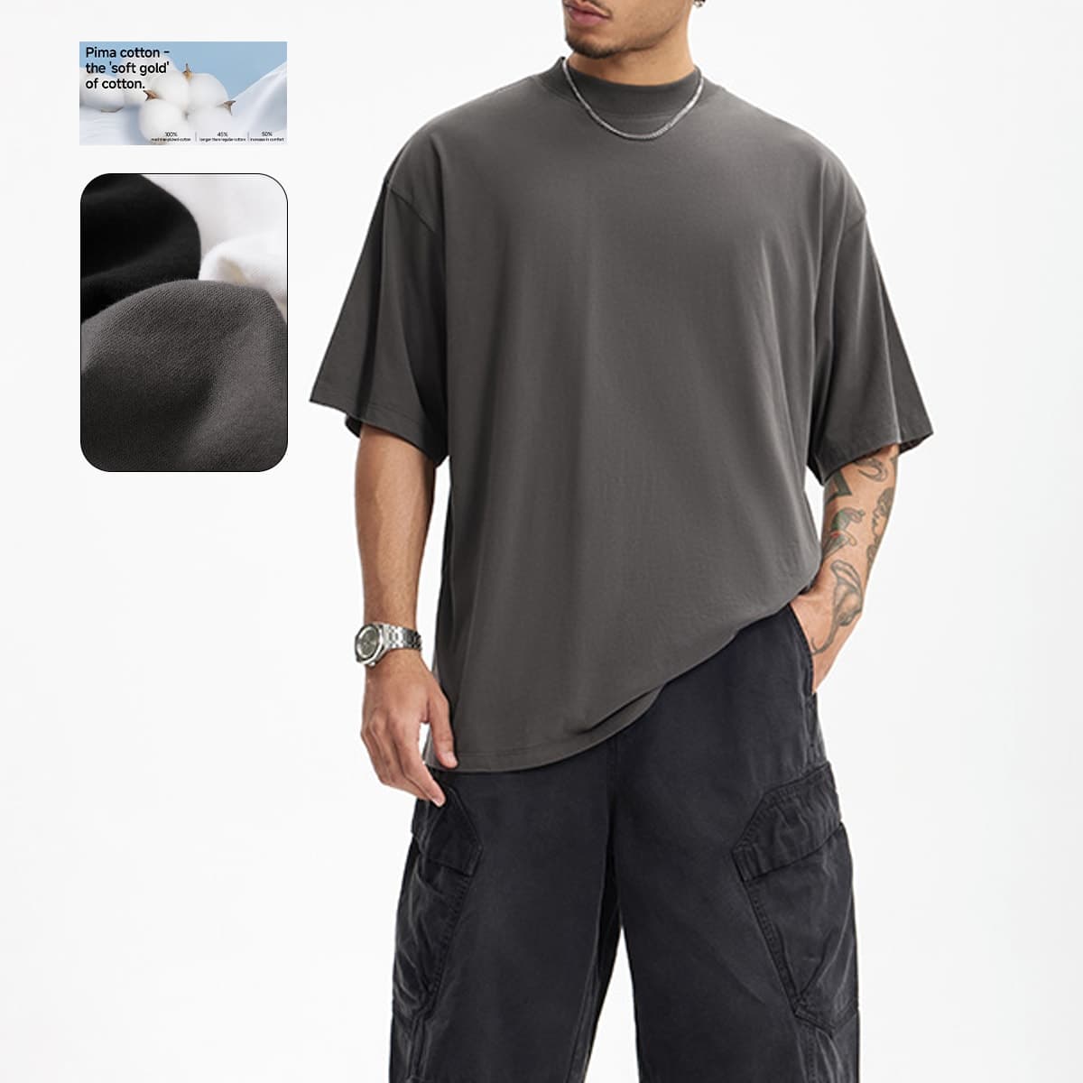 Golden Pima Cotton 145Gsm Oversized T-Shirt