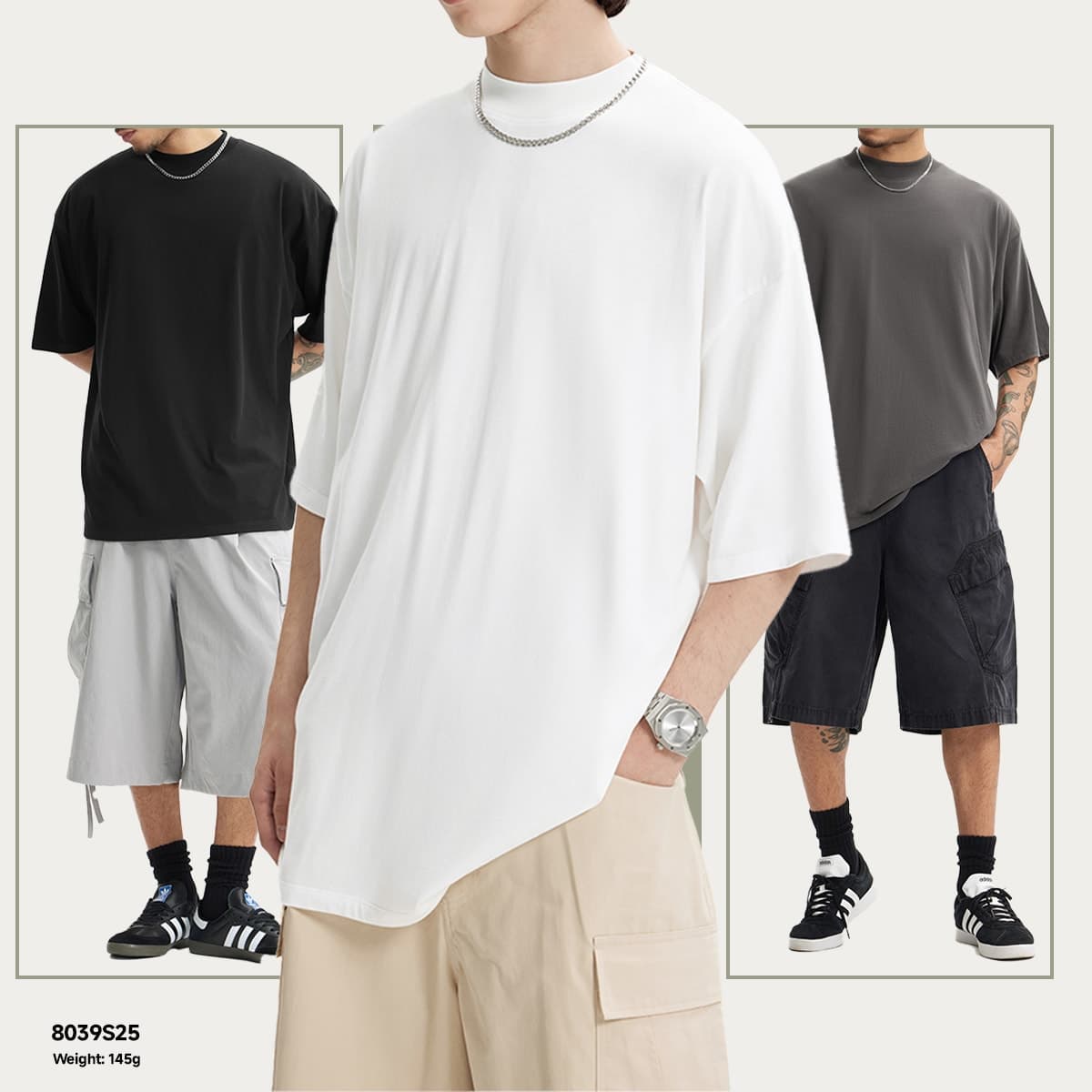 Golden Pima Cotton 145Gsm Oversized T-Shirt thumbnail 2