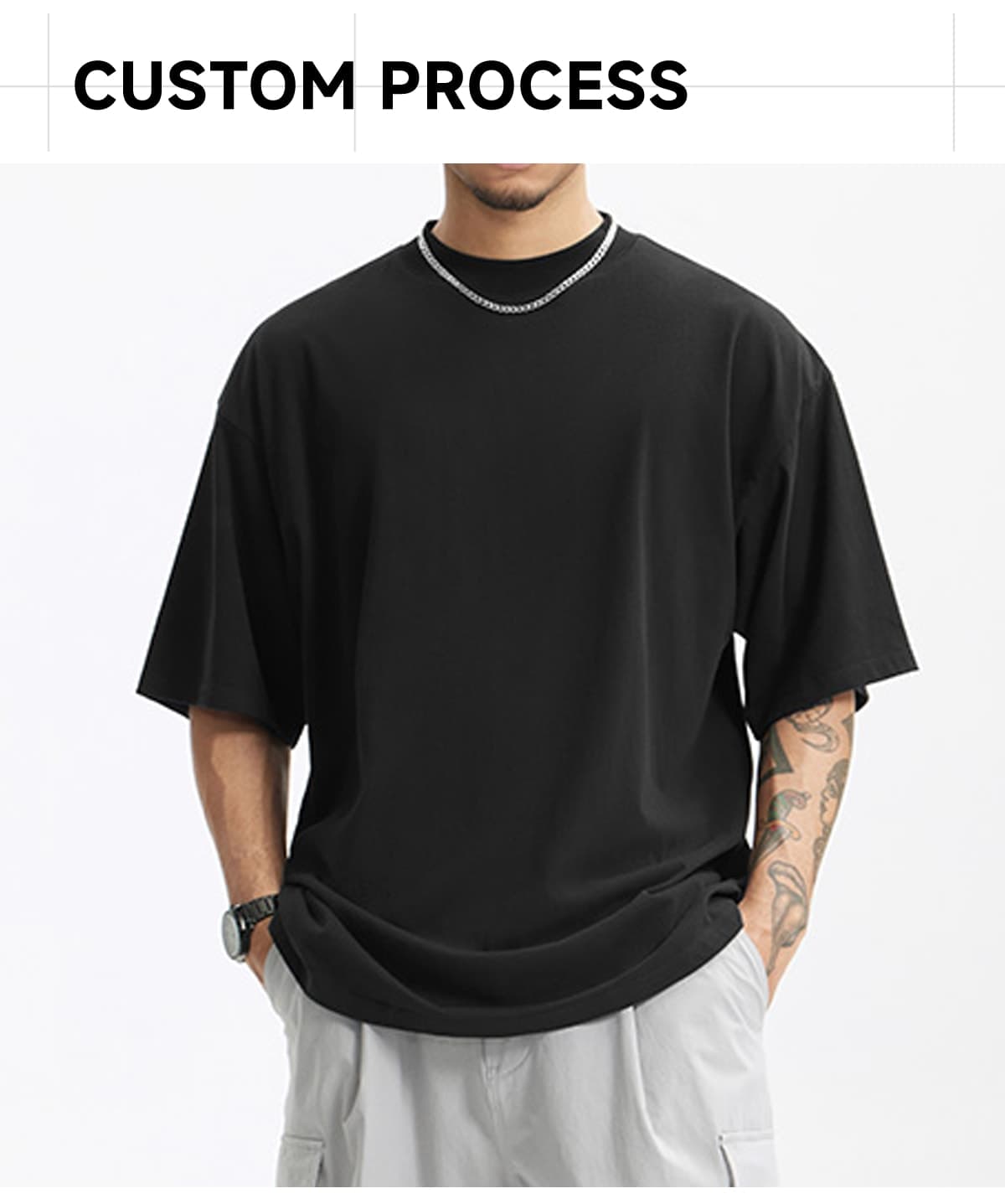 Golden Pima Cotton 145Gsm Oversized T-Shirt – detail 7
