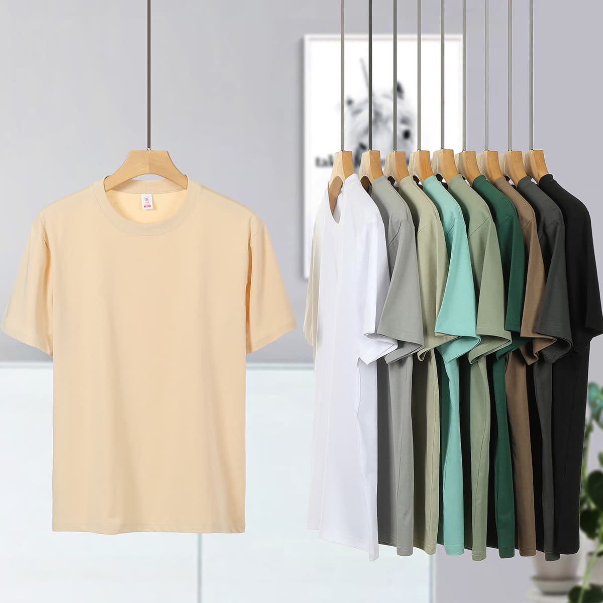 Quick Dry180Gsm Cotton Sorona Cooling T-Shirt