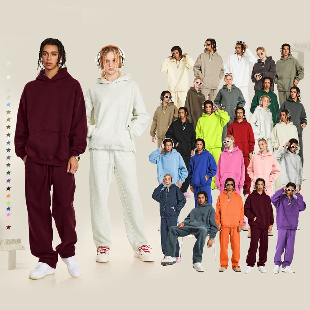 Oversized 345Gsm Fleece Basic Hoodie — view 1