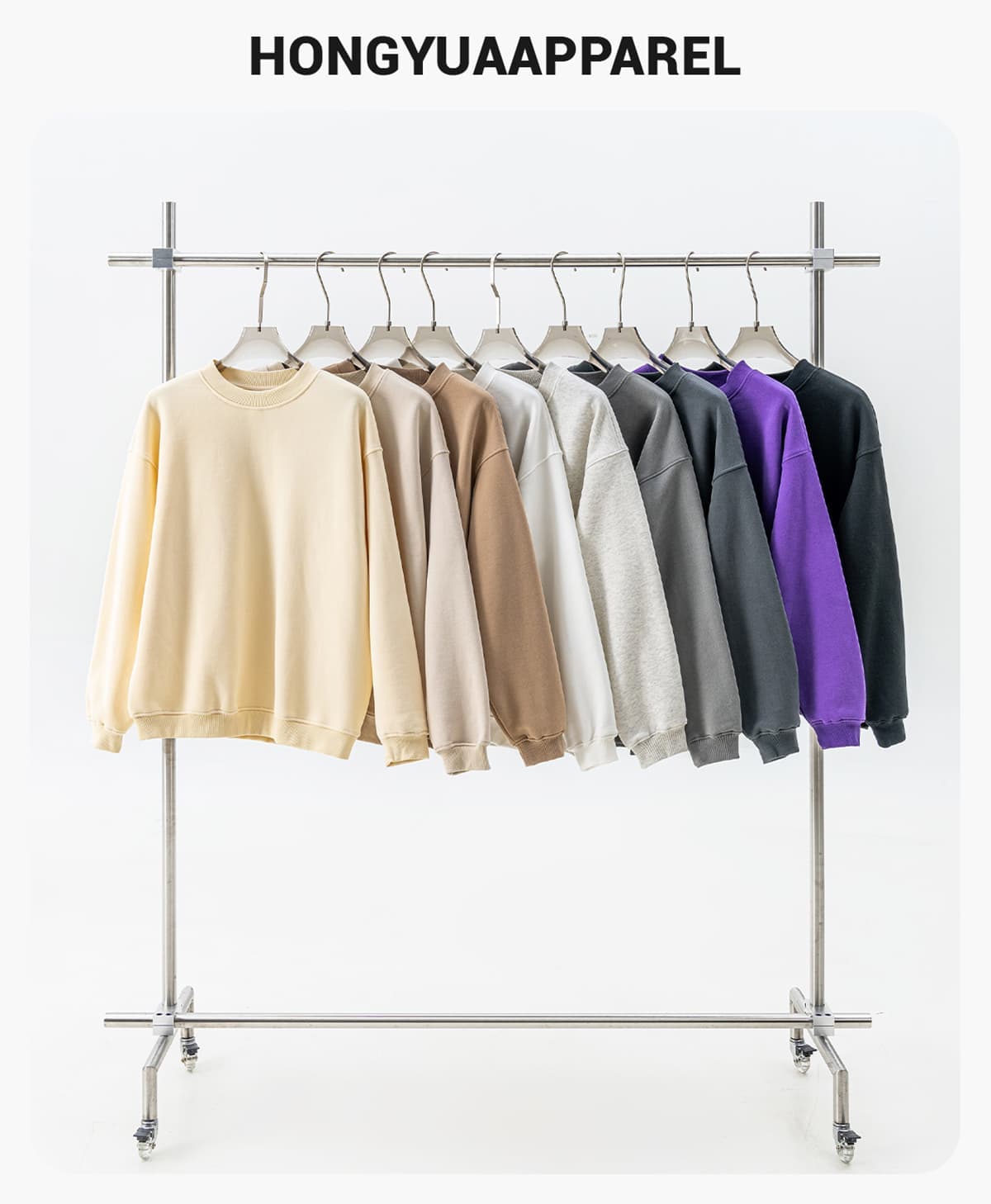 Oversized 345Gsm Fleece Basic Sweatshirt – detail 1