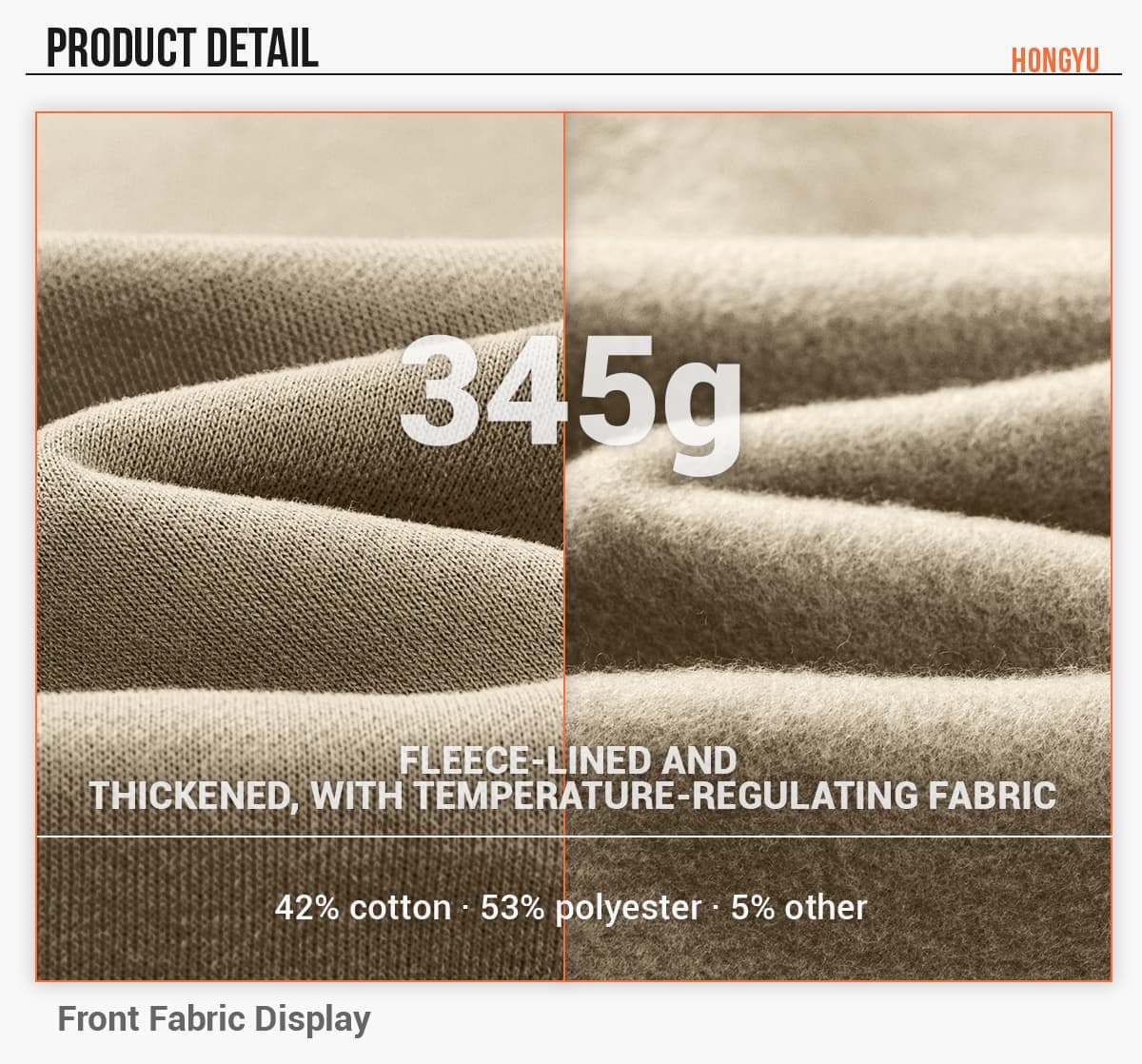 Oversized 345Gsm Fleece Basic Sweatshirt – detail 8