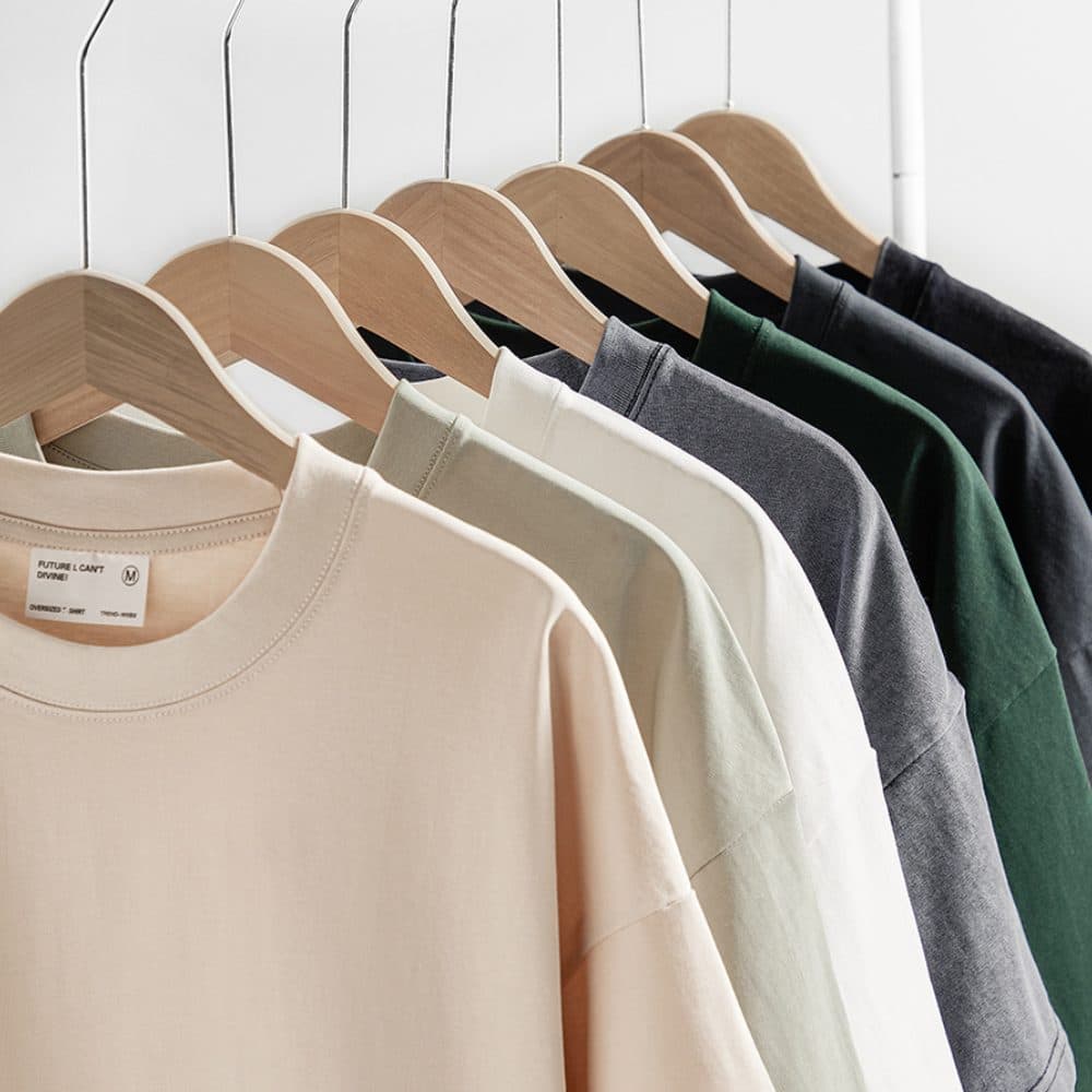 Slight Oversized 300Gsm Long-Staple Cotton T-shirts