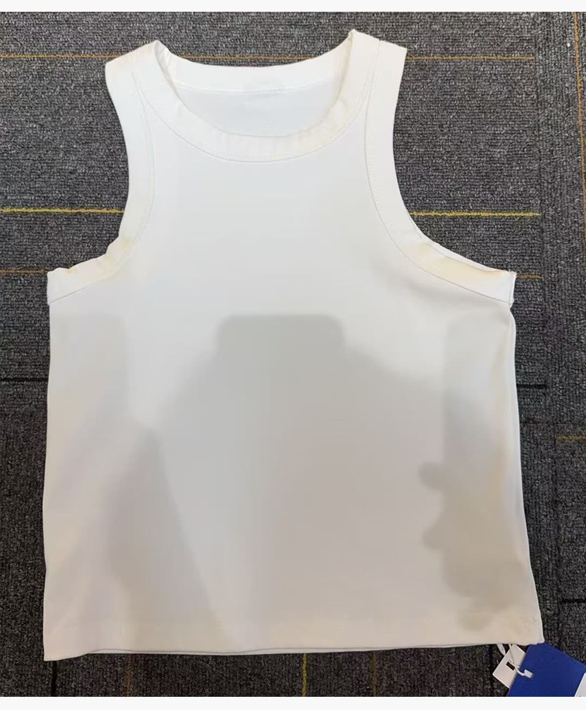 Acid Wash 320g Ribbing Y2k fit Vest for Women – detail 13