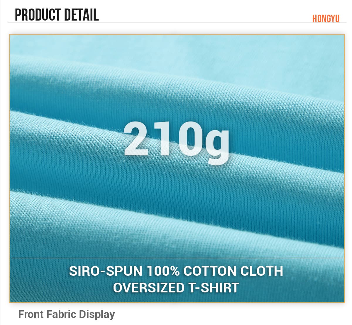Oversized 20s Cotton 210Gsm Unisex T-Shirt – detail 6