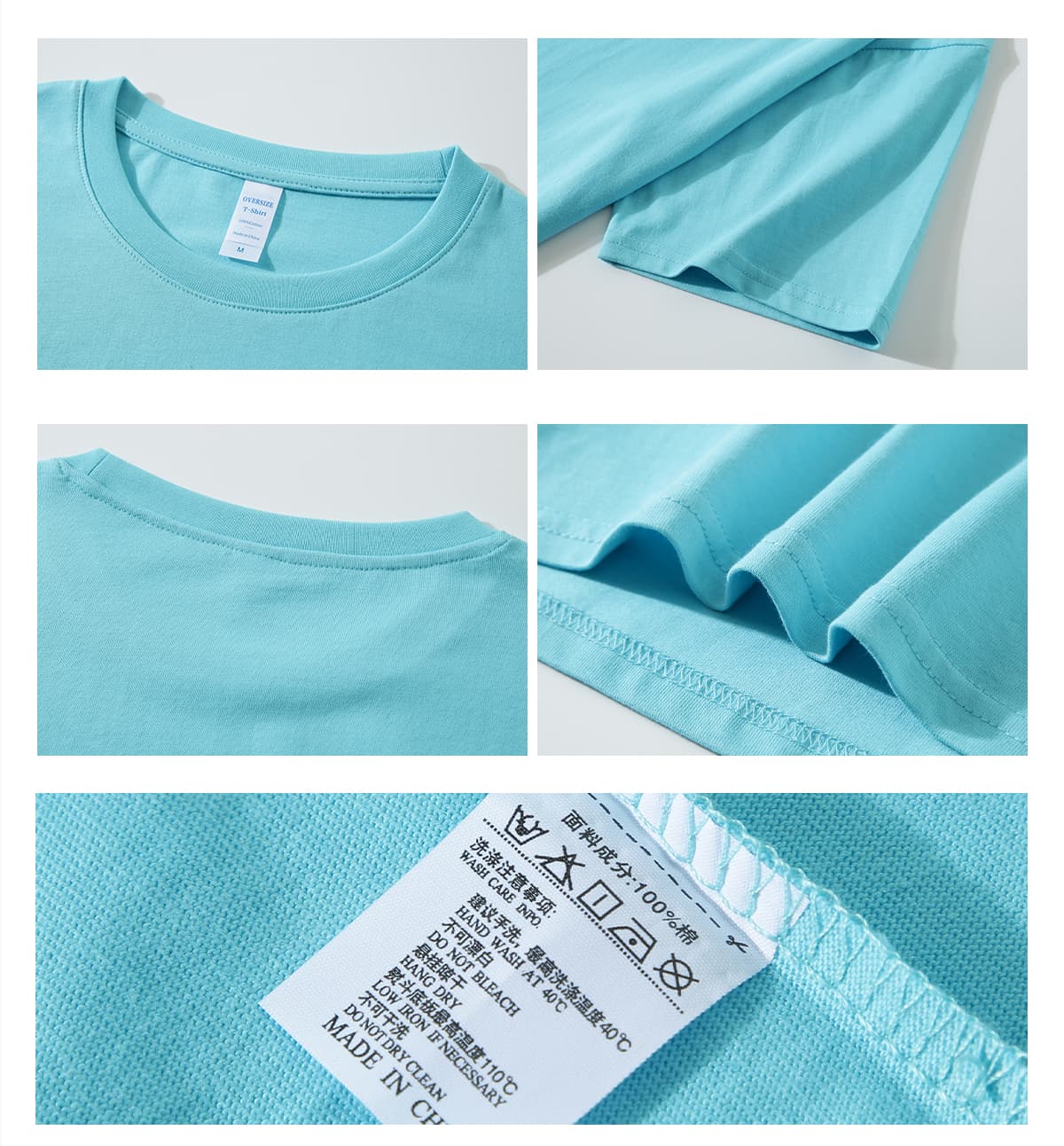 Oversized 20s Cotton 210Gsm Unisex T-Shirt – detail 7