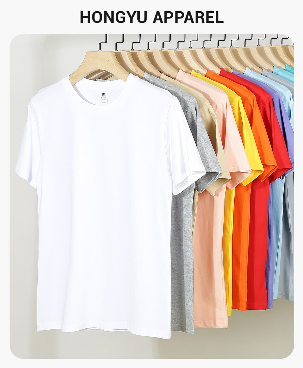 Siro-Spun 20s 210g Cotton Basic Fit T-Shirt – detail 1