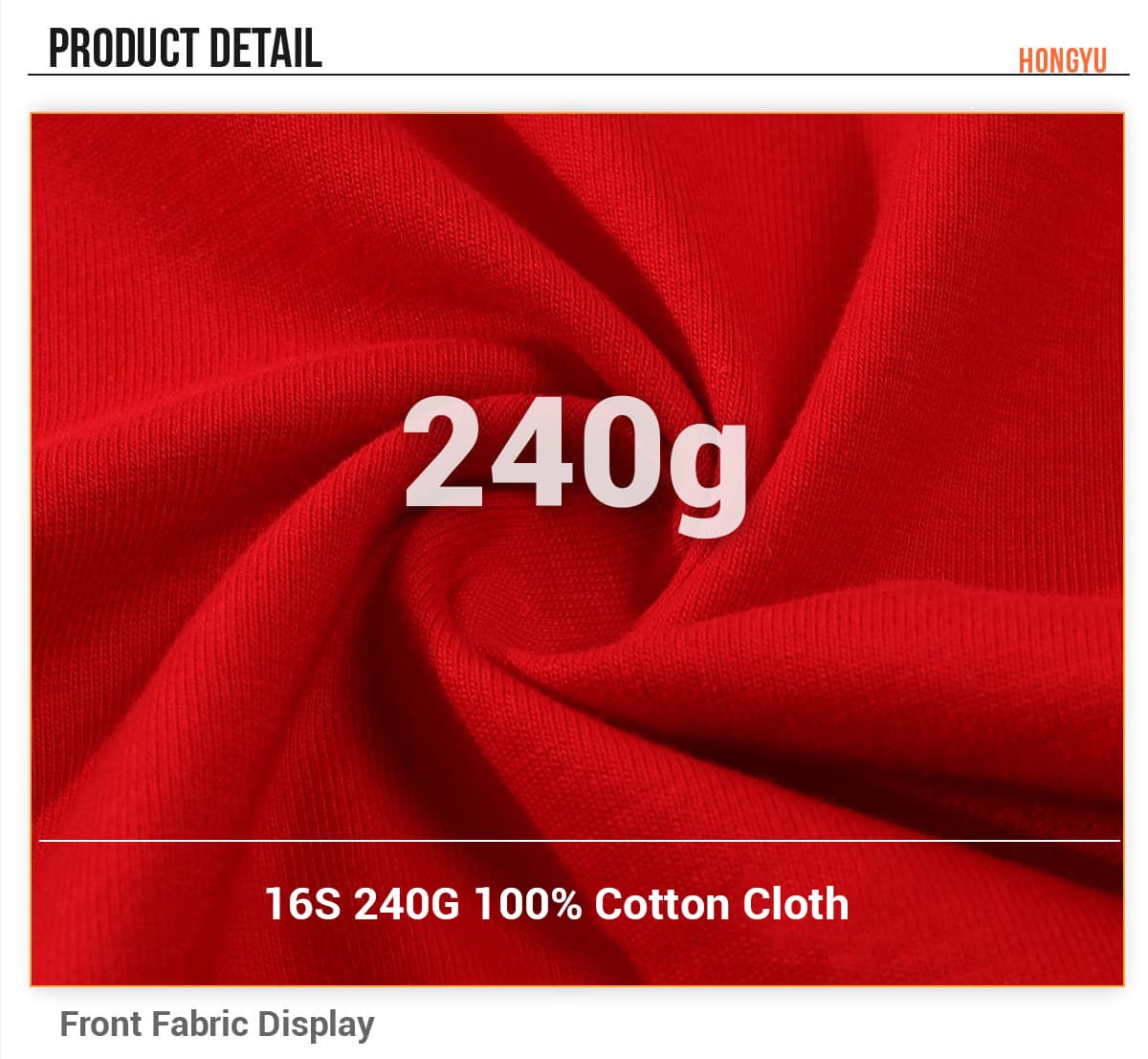 Cotton 240Gsm Basic Fit Unisex T-Shirt – detail 6