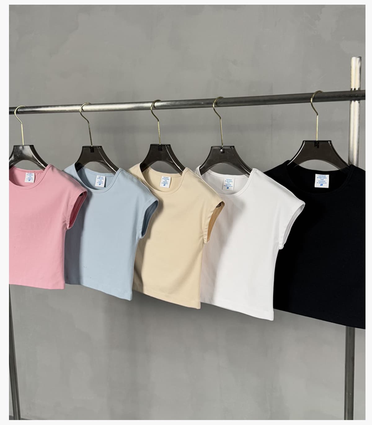 Rib 260gsm Stretch Crop Y2K Baby Tee – detail 11