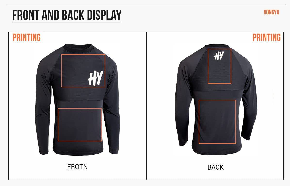 Quick Dry Sports Long Sleeve Tee Mens Gym Clothes – detail 2