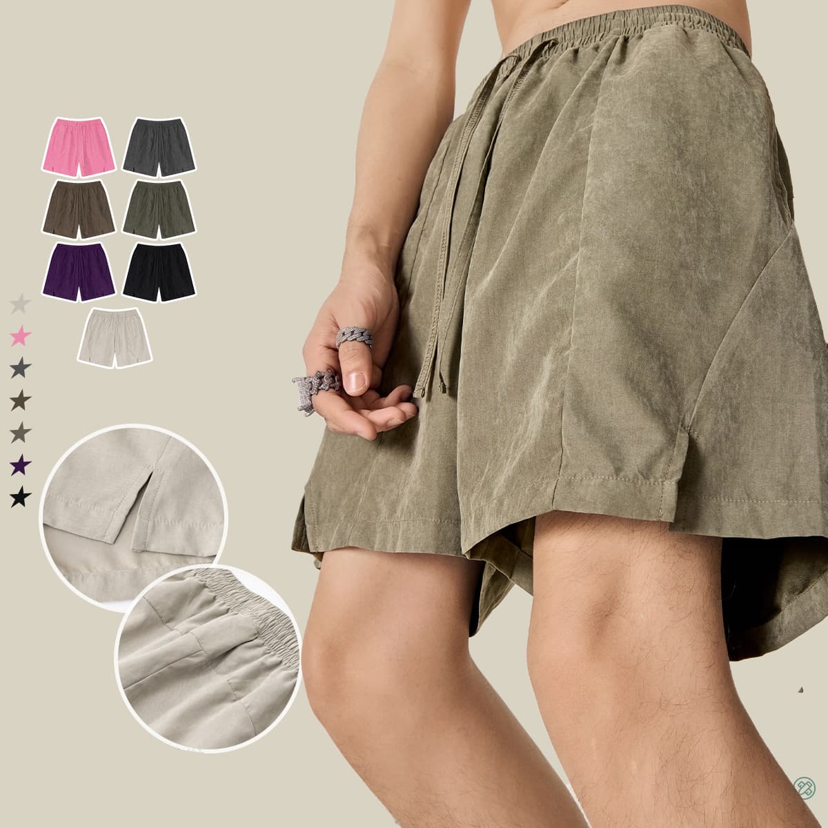 Outdoor 160GSM Quick drying Beach Shorts thumbnail 2