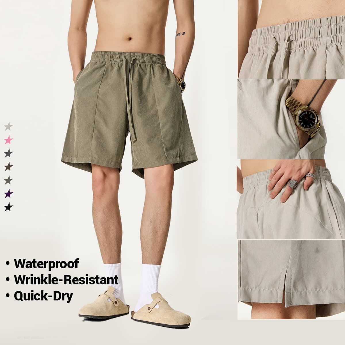 Outdoor 160GSM Quick drying Beach Shorts thumbnail 3